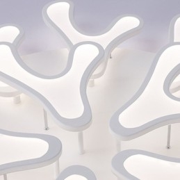 אור תקרה אקרילי Antler Flush Mount