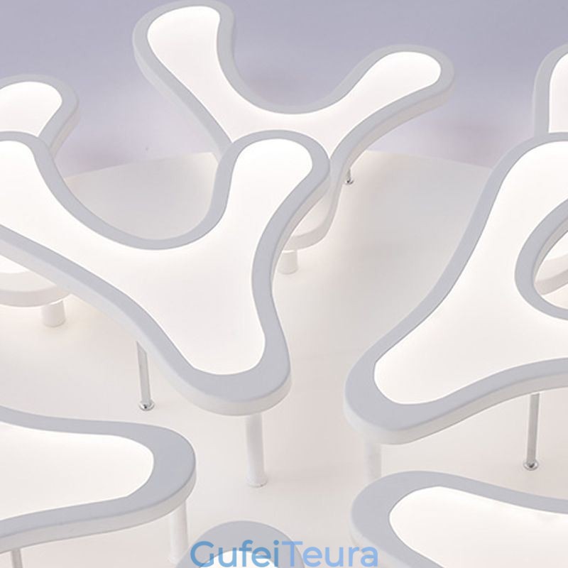 אור תקרה אקרילי Antler Flush Mount
