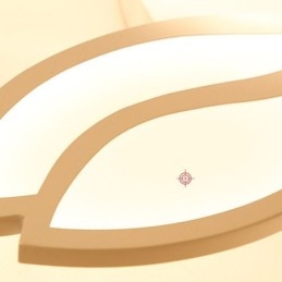 אור תקרה אקרילי פרח סומק