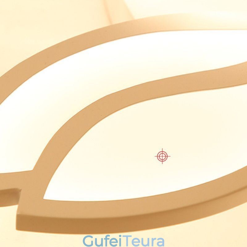 אור תקרה אקרילי פרח סומק