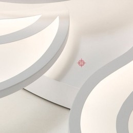 אור תקרה אקרילי פרח סומק