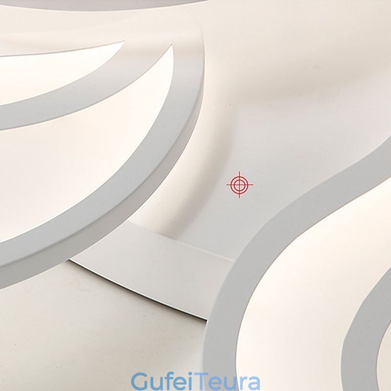 אור תקרה אקרילי פרח סומק