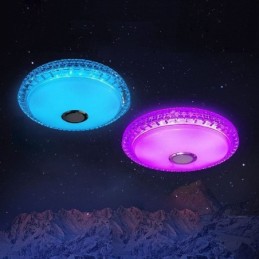 תאורת תקרה סמוקה בשלטת אפליקציה בשלטת Bluetooth רמקול מוזיקה