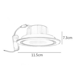 Downlight Bluetooth מוסיקה רמקול מנורת טלפון נייד חכם תקרה אור