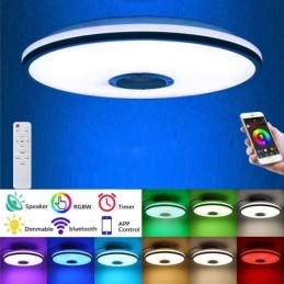 תאורת תקרה צבעונית עם פונקציית תזמון רמקול Bluetooth