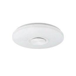 מנורה דקורטיבית בהתקנה שטוחה בשלטת אפליקציה מרחוק מנורת רמקול מוזיקה Bluetooth