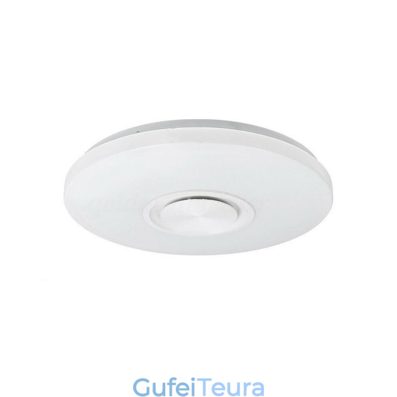 מנורה דקורטיבית בהתקנה שטוחה בשלטת אפליקציה מרחוק מנורת רמקול מוזיקה Bluetooth