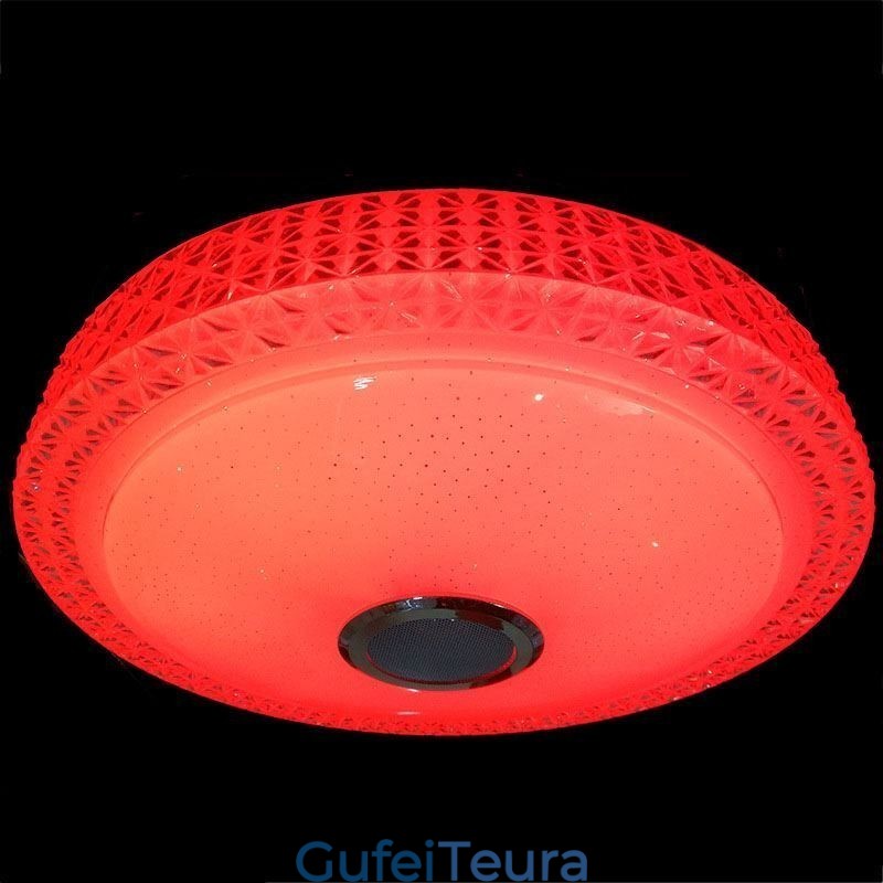 אור תקרה מנורה דקורטיבית שלט רחוק APP שלט רמקול מוזיקה Bluetooth רמקול פלאש