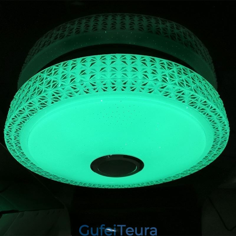 אור תקרה מנורה דקורטיבית שלט רחוק APP שלט רמקול מוזיקה Bluetooth רמקול פלאש