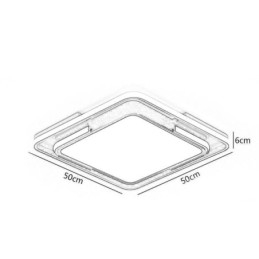 גוף תאורה אקרילי מרובע ופשוט מודרני