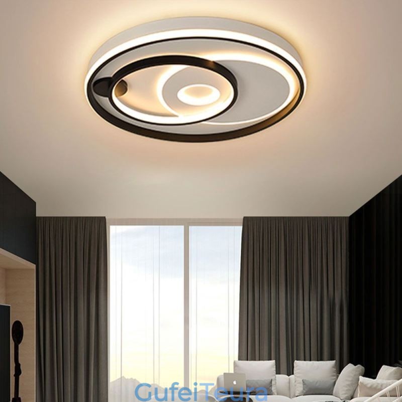 אור תקרה עגול חופף סומק אור אקריליק מודרני