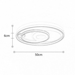 אור תקרה עגול חופף סומק אור אקריליק מודרני
