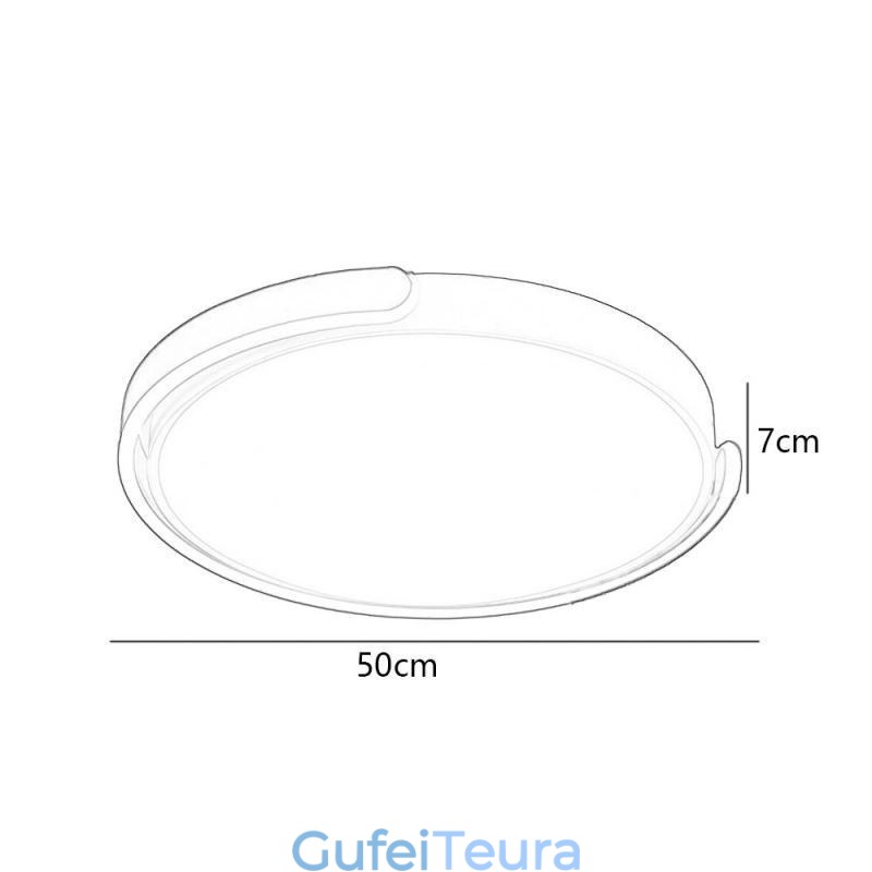 גוף תאורה תקרה אקרילי עגול