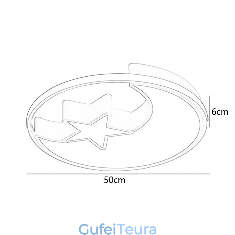 תאורת התקרה הירח והכוכב