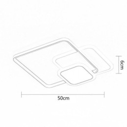 תאורת תקרה דקורטיבית למסגרות מרובעות