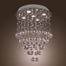 נברשת קריסטל עם עיצוב 5 lightsoque (K9 Crystal)