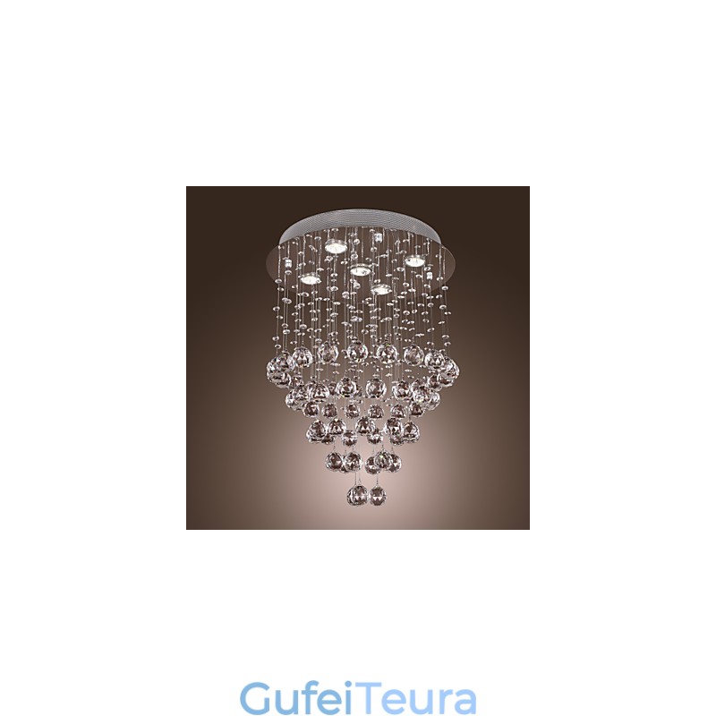 נברשת קריסטל עם עיצוב 5 lightsoque (K9 Crystal)