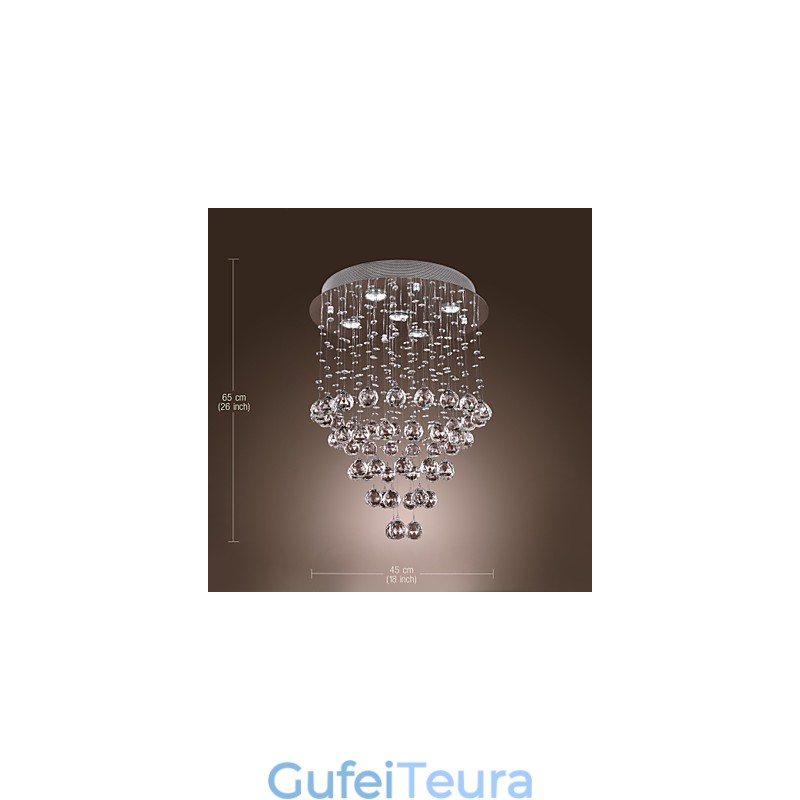 נברשת קריסטל עם עיצוב 5 lightsoque (K9 Crystal)