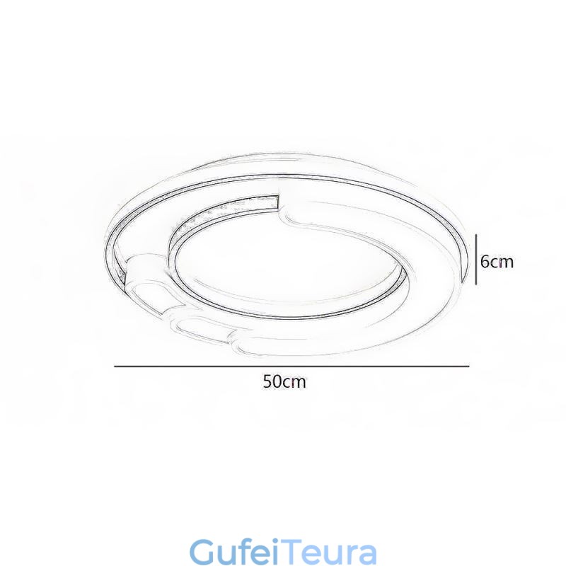 גוף תאורה אקרילי תקרה עגול לשטוף