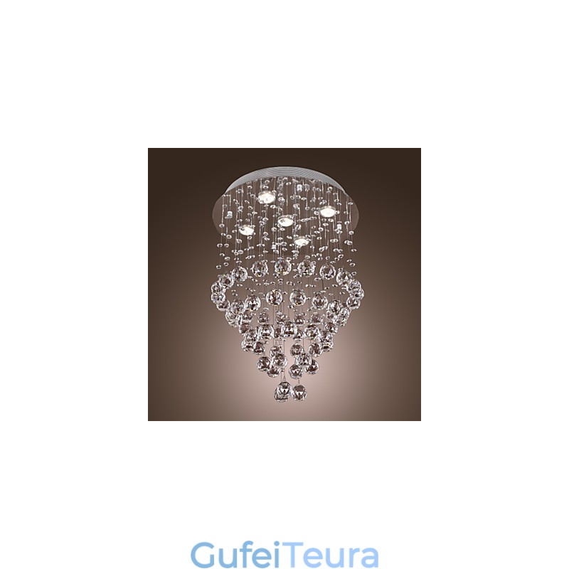 נברשת קריסטל עם עיצוב 5 lightsoque (K9 Crystal)