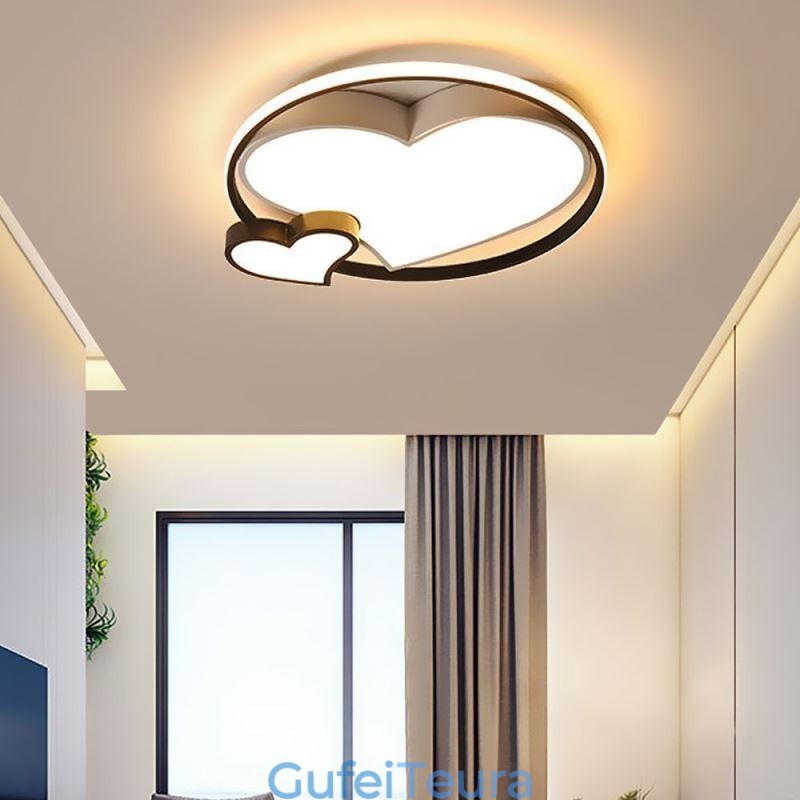 כפול לבבות תאורה דקורטיבית מנורת תקרה