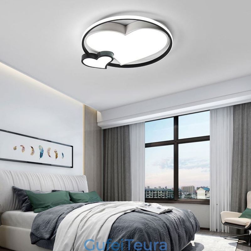 כפול לבבות תאורה דקורטיבית מנורת תקרה