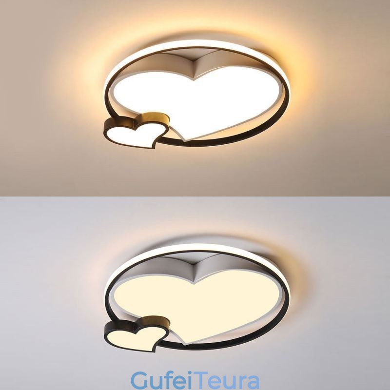 כפול לבבות תאורה דקורטיבית מנורת תקרה