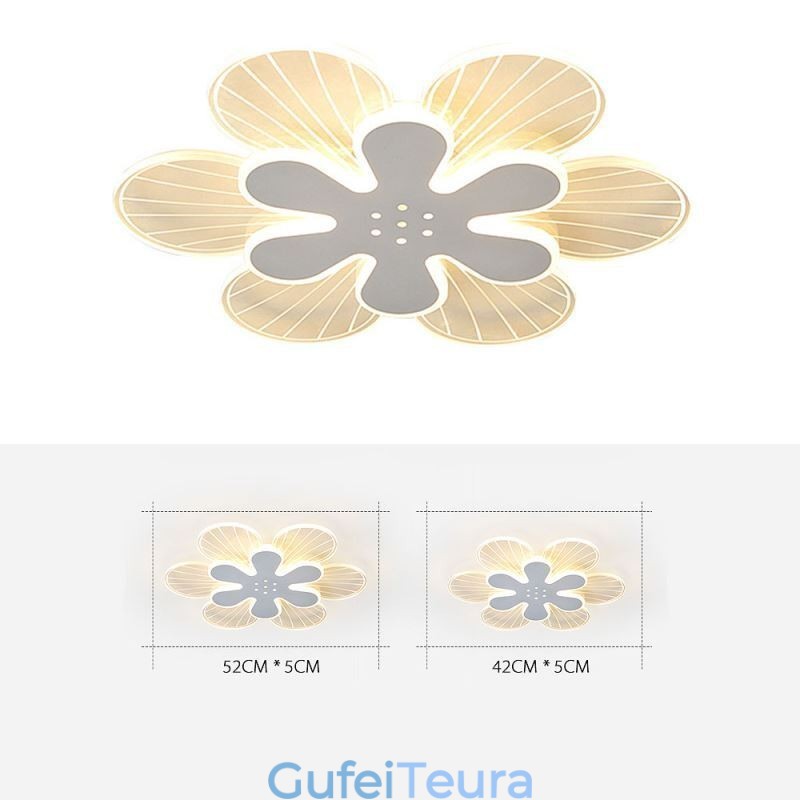 תאורת תקרה דקורטיבית מודרנית עם פלאש הר Pretty Flower
