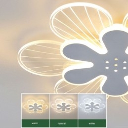 תאורת תקרה דקורטיבית מודרנית עם פלאש הר Pretty Flower