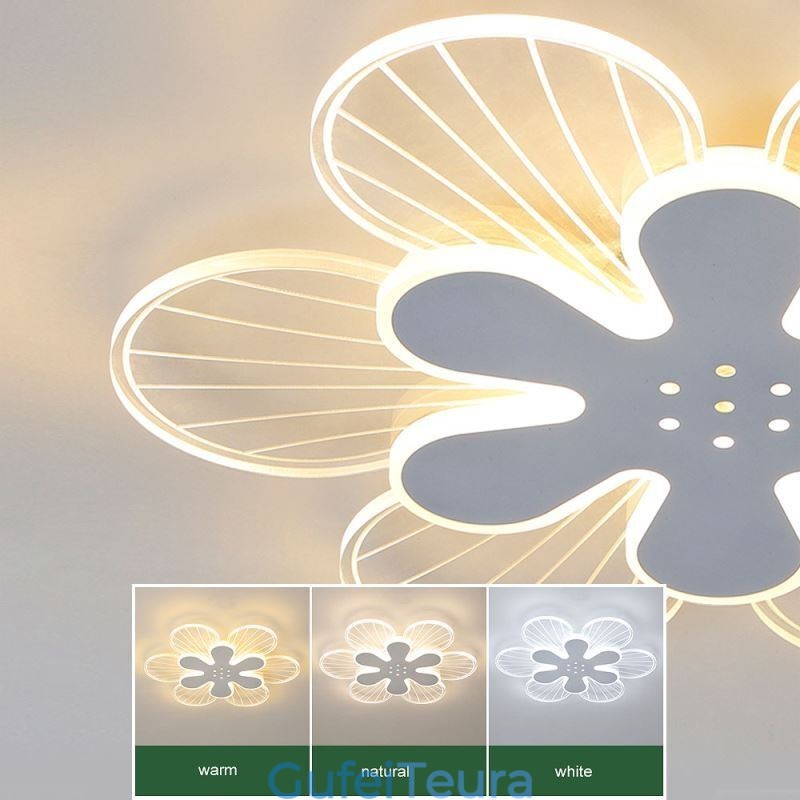 תאורת תקרה דקורטיבית מודרנית עם פלאש הר Pretty Flower