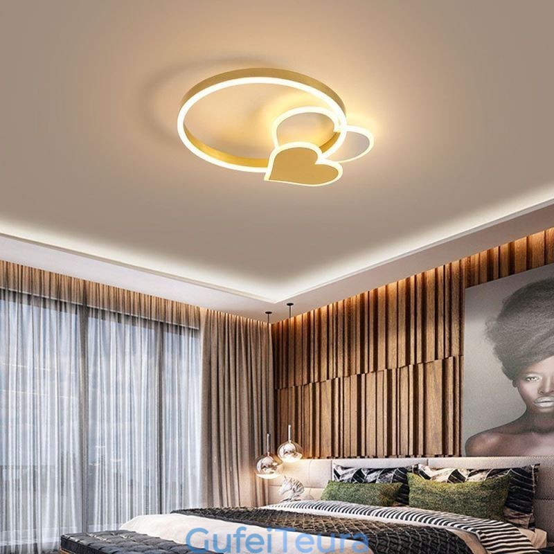 תאורת תקרה לבבית כפולה אקרילית מודרנית