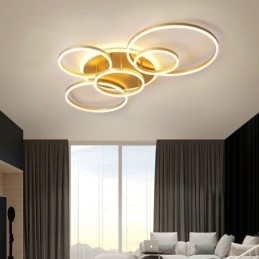 תאורת תקרה אקרילית מודרנית מסוג Halo Ring Flush Mount