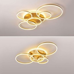 תאורת תקרה אקרילית מודרנית מסוג Halo Ring Flush Mount
