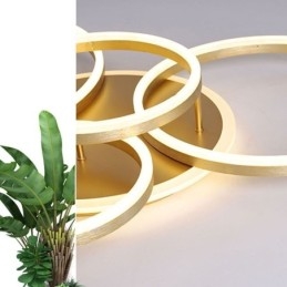 תאורת תקרה אקרילית מודרנית מסוג Halo Ring Flush Mount