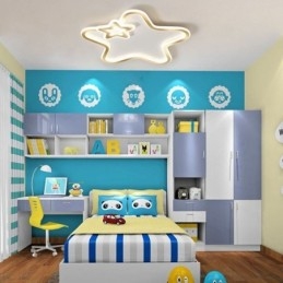 Creative Star Flush Mount Golden Star תאורת תקרה