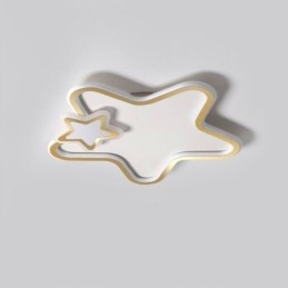 Creative Star Flush Mount Golden Star תאורת תקרה