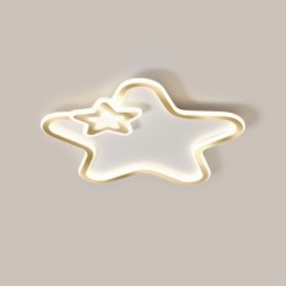 Creative Star Flush Mount Golden Star תאורת תקרה
