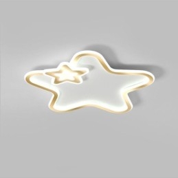 Creative Star Flush Mount Golden Star תאורת תקרה