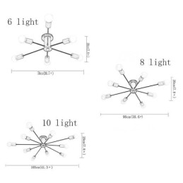 שעועית קסם מודרנית נברשת סניף עץ פלאש הר