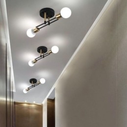 Simple Magic Beans Flush Mount Light Crossed Ceiling Light