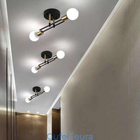 Simple Magic Beans Flush Mount Light Crossed Ceiling Light