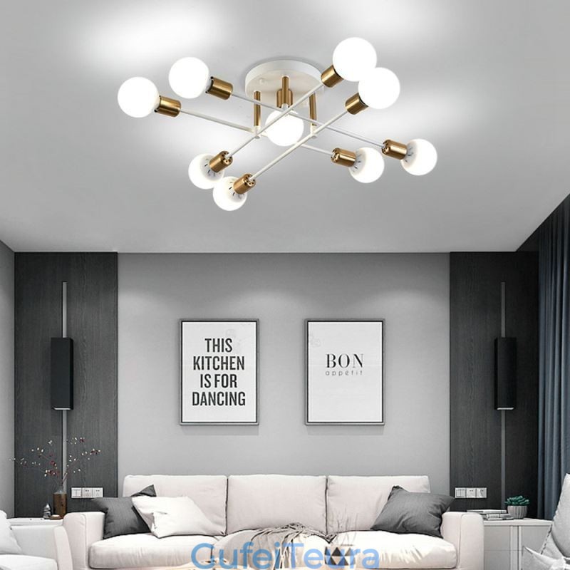 Simple Magic Beans Flush Mount Light Crossed Ceiling Light