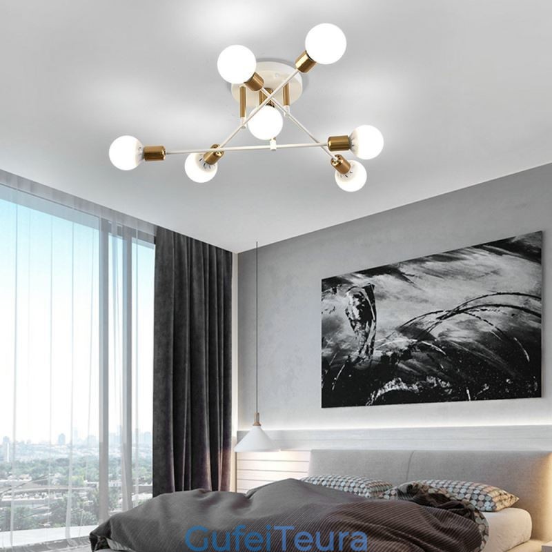 Simple Magic Beans Flush Mount Light Crossed Ceiling Light