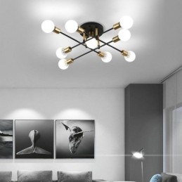 Simple Magic Beans Flush Mount Light Crossed Ceiling Light