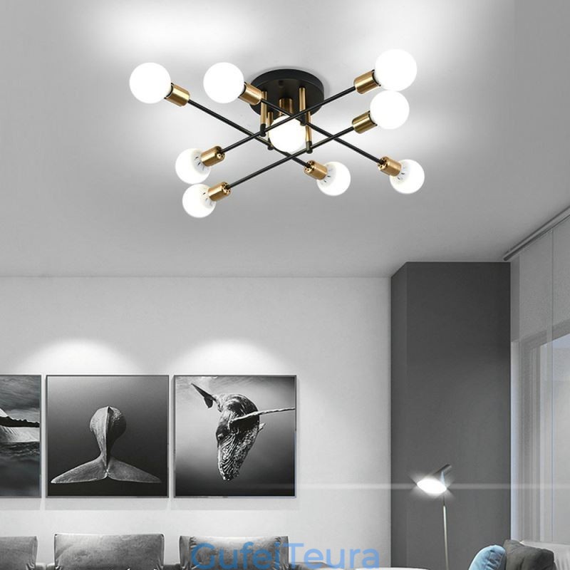 Simple Magic Beans Flush Mount Light Crossed Ceiling Light