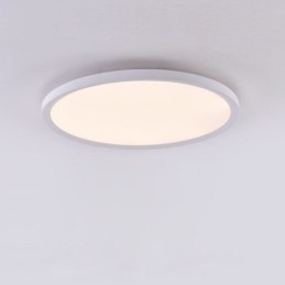 Nordic Round Flush Mount Super Thin Ceiling Light תאורת מנורה עגול אלומיניום