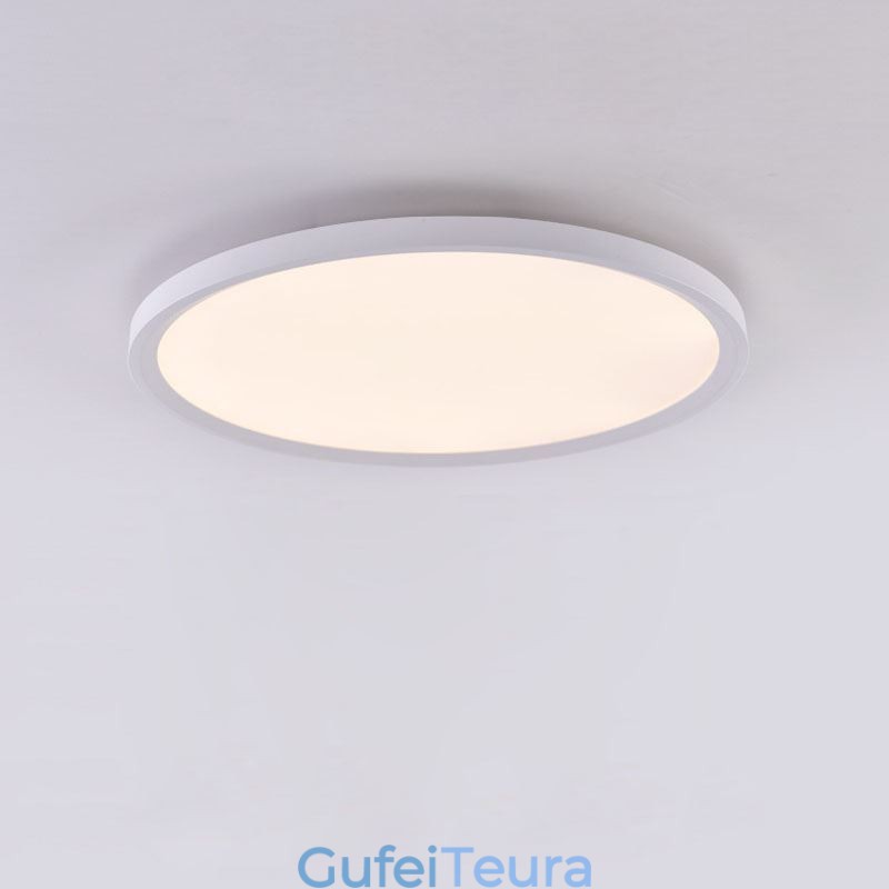 Nordic Round Flush Mount Super Thin Ceiling Light תאורת מנורה עגול אלומיניום