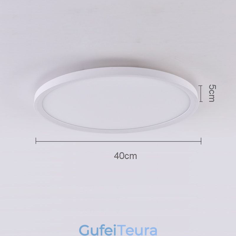 Nordic Round Flush Mount Super Thin Ceiling Light תאורת מנורה עגול אלומיניום