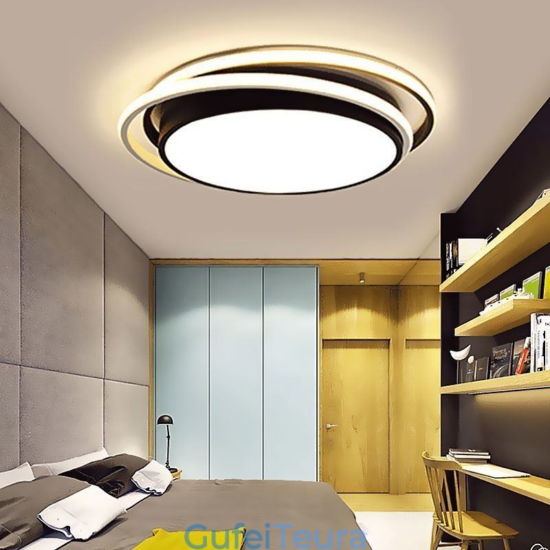 Modern Simple Flush Mount אור תקרה גיאומטרי מסגרת מרובעת אור מנורה