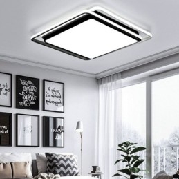 Modern Simple Flush Mount אור תקרה גיאומטרי מסגרת מרובעת אור מנורה